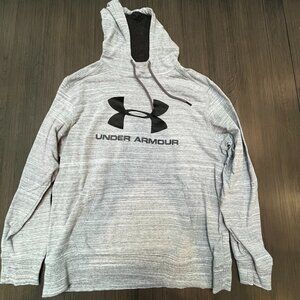 Men's under armour gray hoodie loose cold gear XL